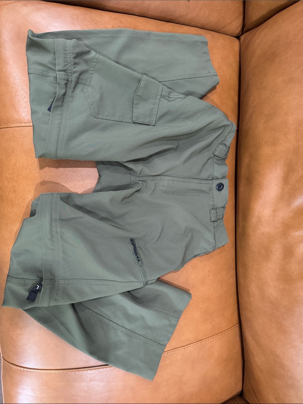 Olive Green Cargo Pants with Shorts